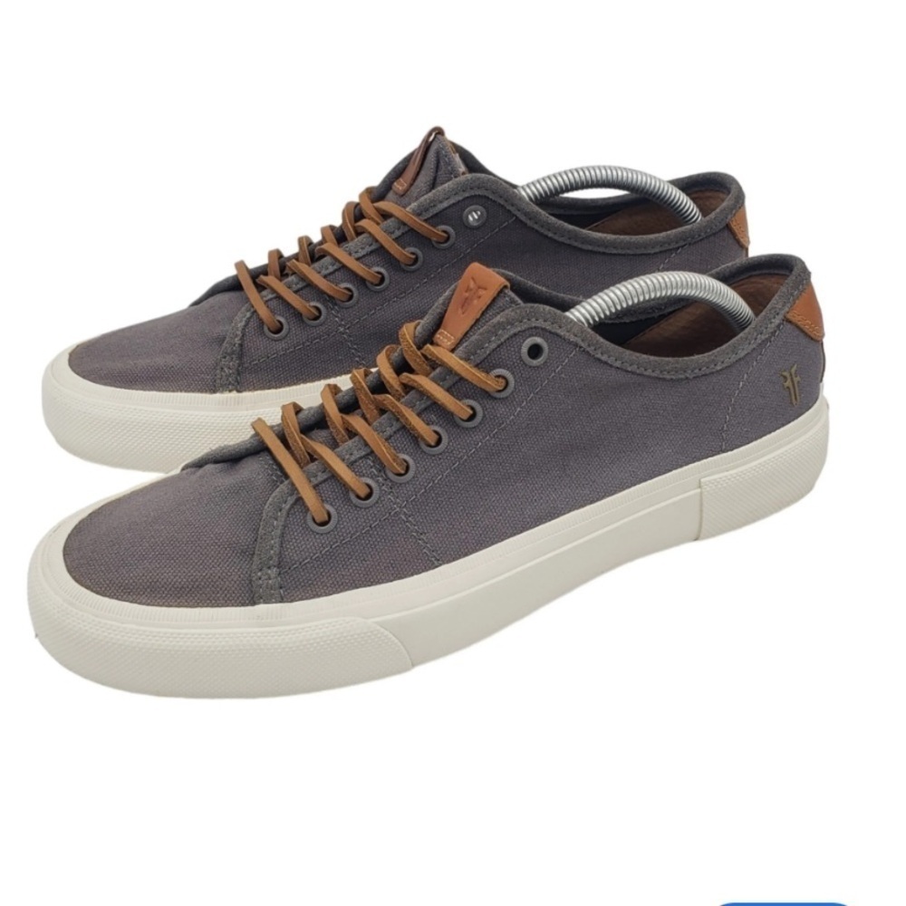 Frye Ludlow men’s canvas shoes in grey color size 7 1/2
